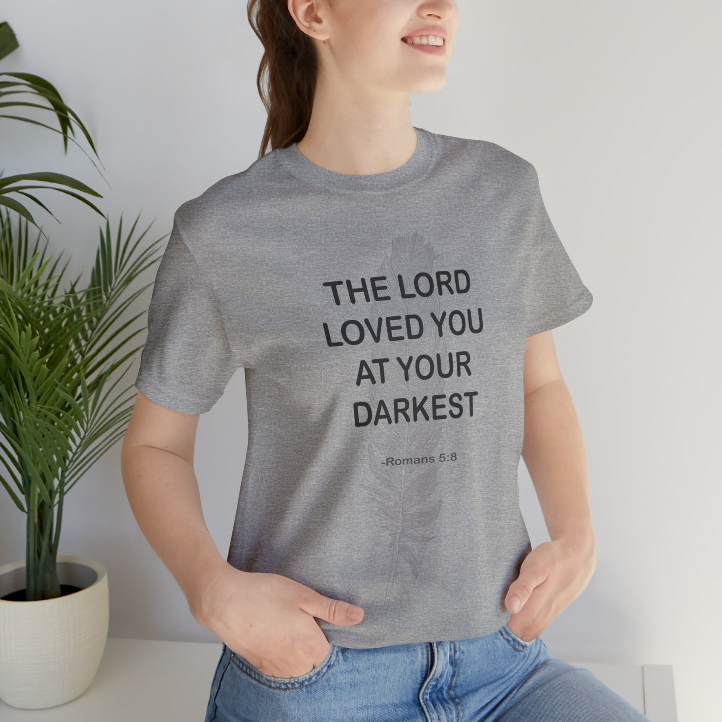This shirt is the perfect way to share your faith with those around you and let them know that they are not alone in their struggles. With its simple and encouraging message, you can help lead someone to Christ.